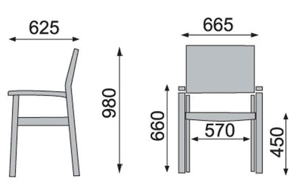 Kettler Altura 4er-Set Stapelsessel, Anthrazit/anthrazit, 0302102-7100 7 Kettler Altura 4er-Set Stapelsessel, Anthrazit/anthrazit, 0302102-7100 – Bild 5