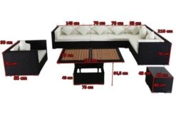 OUTFLEXX Loungemöbel-Set, Schwarz, Polyrattan, Für 8 Personen, Inkl. Loungetisch, Wasserfeste Kissenbox -Ausgewählte Gartenmöbelgeschäfte 5 1380 BOX D.jpg