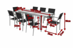 VILLANA Esstischgarnitur, Silber/schwarz, Alu/Textil, Tisch 160/220 Cm, 8 Stapelstühle -Ausgewählte Gartenmöbelgeschäfte 5 13875.jpg