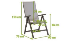 STERN New Top Klappsessel, Anthrazit/silber, Aluminium/Textil, 75x60x113 Cm, Rückenlehne Verstellbar, Klappbar -Ausgewählte Gartenmöbelgeschäfte 5 15871.jpg