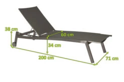 STERN Allround Rollenliege, Silbergrau, Edelstahl/Textil, 200x71x38 Cm, Verstellbare Rückenlehne -Ausgewählte Gartenmöbelgeschäfte 5 15897 2.jpg