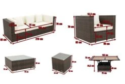 OUTFLEXX Loungemöbel-Set, Braun Marmoriert, Polyrattan, 6 Pers, Wasserfeste Kissenbox, Inkl. Loungetisch -Ausgewählte Gartenmöbelgeschäfte 5 16063 BOX D.jpg
