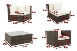 OUTFLEXX Loungemöbel-Set, Braun Marmoriert, Polyrattan, 5 Pers, Wasserfeste Kissenbox, Inkl. Beistelltisch 16 OUTFLEXX Loungemöbel-Set, Braun Marmoriert, Polyrattan, 5 Pers, Wasserfeste Kissenbox, Inkl. Beistelltisch -Ausgewählte Gartenmöbelgeschäfte 5 16065 BOX B.jpg