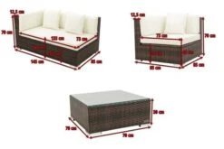 OUTFLEXX Loungemöbel-Set, Braun Marmoriert, 5 Pers, Polyrattan, Wasserfeste Kissenbox -Ausgewählte Gartenmöbelgeschäfte 5 16068 BOX A.jpg