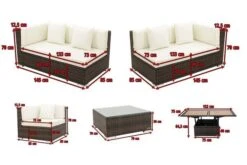 OUTFLEXX Loungemöbel-Set, Braun Marmoriert, 6 Pers, Polyrattan, Wasserfeste Kissenbox, Inkl. Loungetisch -Ausgewählte Gartenmöbelgeschäfte 5 16069 BOX D.jpg