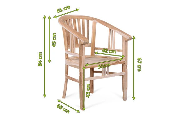 OUTFLEXX Armlehnensessel, Natur, Teakholz, 61x60x84cm, Inkl. Polster 6 OUTFLEXX Armlehnensessel, Natur, Teakholz, 61x60x84cm, Inkl. Polster – Bild 4