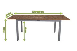 VILLANA Ausziehtisch, FSC-Akazienholz / Aluminium, Silber,150/200 X 90 X 74 Cm -Ausgewählte Gartenmöbelgeschäfte 5 16456.jpg