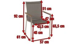 STERN Cardiff Stapelsessel, Silber/taupe, Edelstahl/Textil, Ca. 61x57x92 Cm, Armlehnen FSC-Teak -Ausgewählte Gartenmöbelgeschäfte 5 16497.jpg