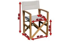 Ploß Regiestuhl, Creme/natur, FSC-Akazie/Polyester, 56 X 55 X 88 Cm -Ausgewählte Gartenmöbelgeschäfte 5 16525.jpg