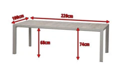 SIENA GARDEN Silva Diningtisch, Silber/washed Grey, Alu/Keramik, 220x100cm -Ausgewählte Gartenmöbelgeschäfte 5 16604.jpg