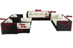 OUTFLEXX Loungemöbel-Set, Schwarz, Polyrattan, Für 9 Personen, Wasserfeste Kissenbox -Ausgewählte Gartenmöbelgeschäfte 5 1716 BOX A.jpg