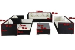 OUTFLEXX Loungemöbel-Set, Schwarz, Polyrattan, Für 9 Personen, Inkl. Kaffeetisch, Wasserfeste Kissenbox -Ausgewählte Gartenmöbelgeschäfte 5 1716 BOX B.jpg