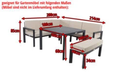 OUTFLEXX Premium Abdeckhaube, Z.B. Für Lounge 16472, 230x 220x 80cm, Schwarz, Wasserbeständig -Ausgewählte Gartenmöbelgeschäfte 5 17442.jpg