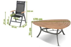 HARTMAN Alice Esstischgruppe, Xerix/natur, Alu/FSC-Teak, 4x4 Textilen, 6 Multipositionssessel, 170x170cm 9 HARTMAN Alice Esstischgruppe, Xerix/natur, Alu/FSC-Teak, 4x4 Textilen, 6 Multipositionssessel, 170x170cm -Ausgewählte Gartenmöbelgeschäfte 5 17745.jpg