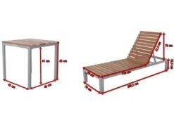 Villana 2er Sonnenliegen-Set, Alu/FSC-Akazienholz, 201x70x32,5cm, 4-fach Verstellbar, Mit Beistelltisch 45x45cm -Ausgewählte Gartenmöbelgeschäfte 5 17776.jpg