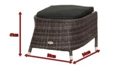 Ploß Rocking Hocker, Grau/braun-meliert, Polyrattan, 56x54x41 Cm, Zu Dining Sessel, Inkl. Polster -Ausgewählte Gartenmöbelgeschäfte 5 18203.jpg