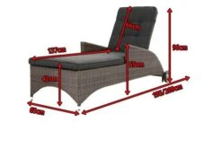 Ploß Rocking Comfort Rollliege, Grau/braun-meliert, Polyrattan, 195x65x42cm, Verstellbar, Hohe Sitzhöhe -Ausgewählte Gartenmöbelgeschäfte 5 18208.jpg