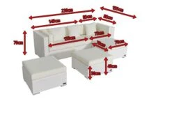 OUTFLEXX Loungemöbel-Set, Weiß, Polyrattan, 5 Personen, Wasserfeste Kissenbox, Inkl. Kaffeetisch -Ausgewählte Gartenmöbelgeschäfte 5 18228 BOX B.jpg