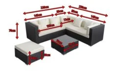 OUTFLEXX Loungemöbel-Set, Schwarz, Polyrattan, 6 Personen, Wasserfeste Kissenbox, Inkl. Kaffeetisch -Ausgewählte Gartenmöbelgeschäfte 5 18229 BOX B.jpg