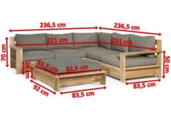 OUTFLEXX Kassel Ecklounge, Recyceltes Teakholz, Inkl. Polster Aus Olefin, Rustikal Gebürstet 19 OUTFLEXX Kassel Ecklounge, Recyceltes Teakholz, Inkl. Polster Aus Olefin, Rustikal Gebürstet -Ausgewählte Gartenmöbelgeschäfte 5 18330.jpg