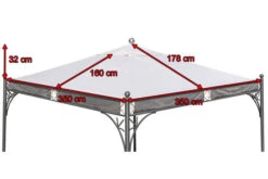 OUTFLEXX Ersatzdach Für Siena Garden Pavillon Korfu, Natur, Polyester PU-beschichtet, 350x350cm -Ausgewählte Gartenmöbelgeschäfte 5 18343.jpg