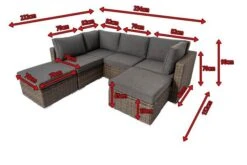 OUTFLEXX Loungemöbel-Set, Grau, Polyrattan, 6 Personen, Verstellbare Sitzflächen, Wasserfeste Kissenbox -Ausgewählte Gartenmöbelgeschäfte 5 18364 BOX.jpg