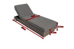 OUTFLEXX Rollliege, Grau, Polyrattan, 200x70x27,5cm, Rückenlehne 5-fach Verstellbar -Ausgewählte Gartenmöbelgeschäfte 5 18367.jpg