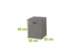 OUTFLEXXHocker, Grau, Faserzement, 35 X 35 X 46 Cm Glatte Oberfläche, Würfeldesign, Mit Griffmulden -Ausgewählte Gartenmöbelgeschäfte 5 18580.jpg