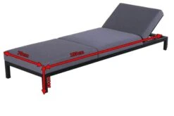 HARTMAN Adam Gartenliege, Flanelle, Alu/Sunbrella, 195x70x30cm, Rückenlehne Verstellbar, Inkl. Kopfkissen 13 HARTMAN Adam Gartenliege, Flanelle, Alu/Sunbrella, 195x70x30cm, Rückenlehne Verstellbar, Inkl. Kopfkissen -Ausgewählte Gartenmöbelgeschäfte 5 18732.jpg