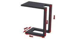 HARTMAN Tim Beistelltisch, Schwarz, Aluminium, 30x50cm, Perfekt Für Liegen -Ausgewählte Gartenmöbelgeschäfte 5 18734.jpg