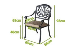 HARTMAN Amalfi Diningsessel, Bronze, Alu-Guss, Inkl. Wendekissen -Ausgewählte Gartenmöbelgeschäfte 5 18949.jpg