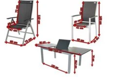 DOPPLER Expert Esstischgarnitur, Silber/schwarz, Alu/Textilene, 4 Stapelsessel, 2 Hochlehner, 150-210x90cm 12 DOPPLER Expert Esstischgarnitur, Silber/schwarz, Alu/Textilene, 4 Stapelsessel, 2 Hochlehner, 150-210x90cm -Ausgewählte Gartenmöbelgeschäfte 5 18959.jpg