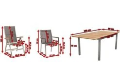 STERN Cardiff Set, Silber/silbergrau, Edelstahl/FSC-Teak, Tisch 150/200 X 90 Cm, 4 Stapel-, 2 Multipositionssessel -Ausgewählte Gartenmöbelgeschäfte 5 19750.jpg