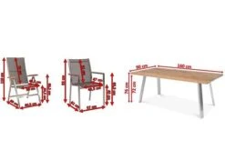 STERN Cardiff Esstischgruppe, Silber/silbergrau, Edelstahl/Teak, Tisch 160 X 90 Cm, 4 Stapel-, 2 Multipositionssessel -Ausgewählte Gartenmöbelgeschäfte 5 19760.jpg