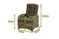 Ploß Rabida Comfort Dining / Lounge Sessel, Champagner-meliert, Polyrattan, 73x85x112 Cm, Verstellbar -Ausgewählte Gartenmöbelgeschäfte 5 20162.jpg