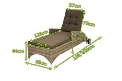 Ploß Rabida Comfort Rollliege, Champagner-meliert, Polyrattan, 198x68x44cm, Verstellbar, Hohe Sitzhöhe -Ausgewählte Gartenmöbelgeschäfte 5 20165.jpg