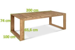 OUTFLEXX Anok Esstisch, Natur, Recycled FSC®-Teak, 200x100 -Ausgewählte Gartenmöbelgeschäfte 5 20299.jpg