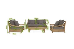OUTFLEXX Loungemöbel, Natur/grau, Recycled FSC®-Teak/Olefin, 4 Sitzplätze, Inkl. Polster -Ausgewählte Gartenmöbelgeschäfte 5 20313.jpg