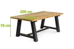 OUTFLEXX Belanda Esstisch, Dark Grey/natur, Alu/recycled FSC®-Teak, 200x100x76cm, Rustikal Gebürstet, A-Gestell -Ausgewählte Gartenmöbelgeschäfte 5 20321.jpg