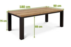OUTFLEXX Oxford Esstisch, Dark Grey/natur, Alu/recycled FSC®-Teak, 180 X 90 Cm, Rustikal Gebürstet -Ausgewählte Gartenmöbelgeschäfte 5 20333.jpg