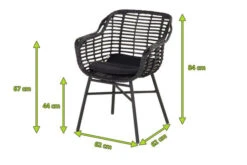 HARTMAN Cecilia Diningsessel, Schwarz, Alu / Polyrattan, 62 X 62 X 84 Cm -Ausgewählte Gartenmöbelgeschäfte 5 20444.jpg
