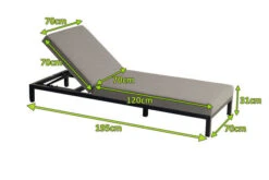 HARTMAN Eva Loungeliege, Flanelle, Sunbrella, 195 X 70 X 31 Cm, Rückenlehne Verstellbar -Ausgewählte Gartenmöbelgeschäfte 5 20465.jpg