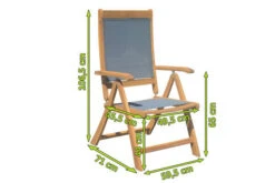 OUTFLEXX Stuhl, Natur/grau, FSC-Akazienholz/Textilene, 60x71x107,5cm, Oil Finished, Klappbar -Ausgewählte Gartenmöbelgeschäfte 5 20635.jpg