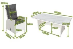 OUTFLEXX Dining Set, Weiß, Polyrattan, Tisch 200x95cm, Spraystone 6mm, 6 Dining Sessel Verstellbar -Ausgewählte Gartenmöbelgeschäfte 5 20672.jpg