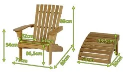 Ploß Adirondack Sessel, Teakoptik, FSC®-Akazienholz, 73x89x88 Cm, Mit Hocker 50x51x33,5 Cm -Ausgewählte Gartenmöbelgeschäfte 5 21056.jpg