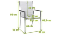 STERN Cardiff Stapelsessel, Silber, Edelstahl/Textil/Aluminiumarmlehnen, 61x57x92 Cm, Gepolstert, Stapelbar -Ausgewählte Gartenmöbelgeschäfte 5 21910.jpg