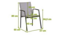 STERN New Top Stapelsessel, Anthrazit/silber, Aluminium/Textil, 65x57x89 Cm, Pulverbeschichtet, Stapelbar -Ausgewählte Gartenmöbelgeschäfte 5 21912.jpg