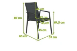 STERN New Top Stapelsessel, Anthrazit/karbon, Aluminium/Textil, 65x57x89 Cm, Pulverbeschichtet, Stapelbar -Ausgewählte Gartenmöbelgeschäfte 5 21914.jpg