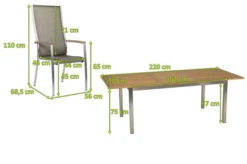 STERN Cardiff Esstischgarnitur, Silber/taupe, Edelstahl/Textilen/FSC-Teakholz, 162/220 X 90 Cm, 6 Stapelsessel, Butterfly-Auszug -Ausgewählte Gartenmöbelgeschäfte 5 22460.jpg