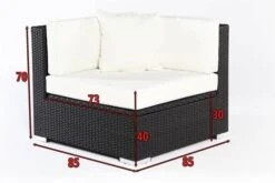 OUTFLEXX Eckelement, Schwarz, Polyrattan, Inkl. Polster Und Kissen, Wasserfeste Kissenbox -Ausgewählte Gartenmöbelgeschäfte 5 2392 6 BOX.jpg